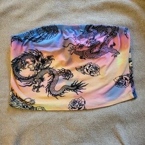 Rue21 Dragon Print Tube Top